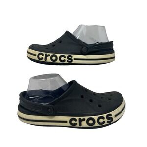 Crocs Men's 7 and Women's 9 Shoes - Black Bayaband Clogs, Slip On‎ Water Shoes